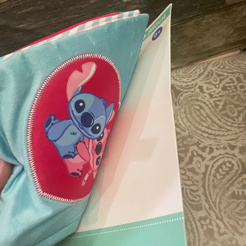 Disney Baby Stitch Angel Baby's First Photo Book Soft Plush Album Kids Preferred